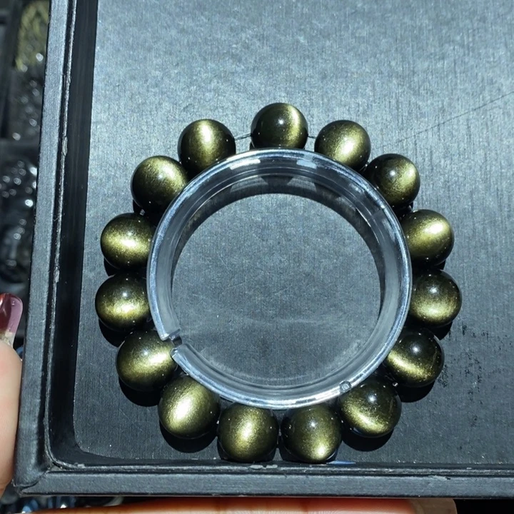 黑曜岩手链未镶嵌恬*