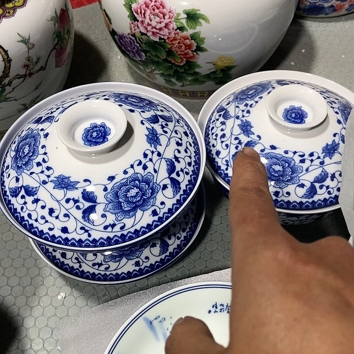 瓷片景德镇陶瓷和器一套5个