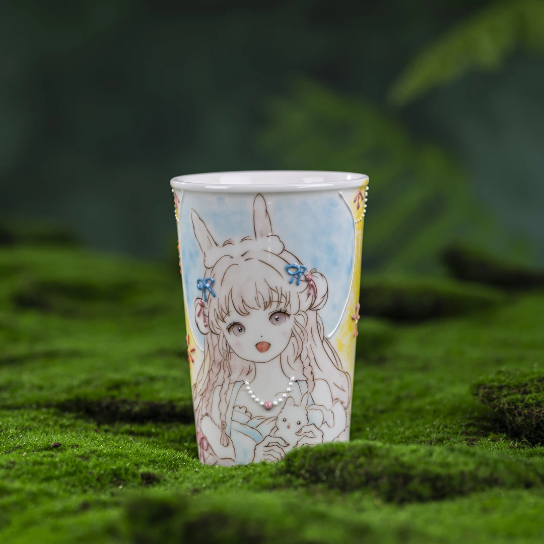 （玉泥）手工创意设计款陶瓷马克水杯茶杯