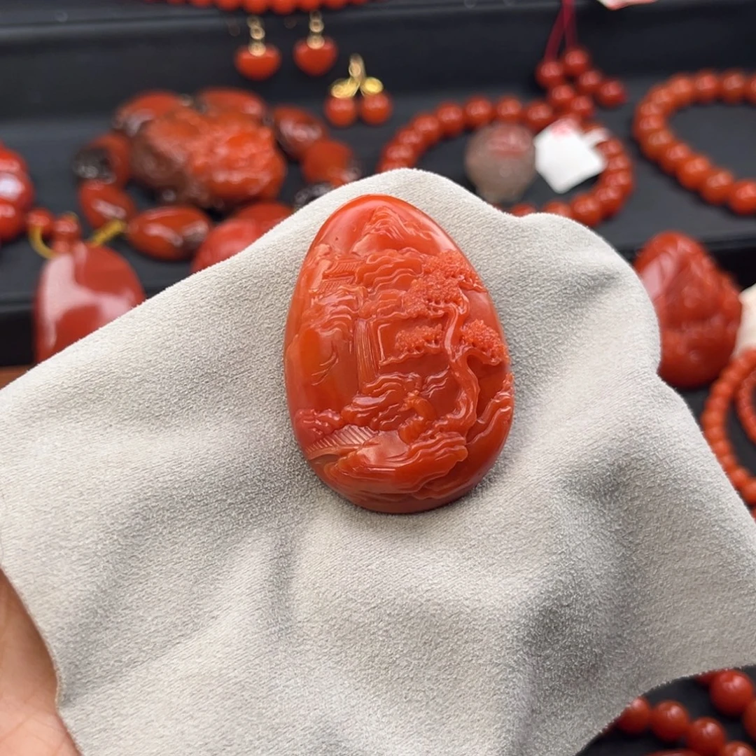 南红玛瑙未镶嵌手链