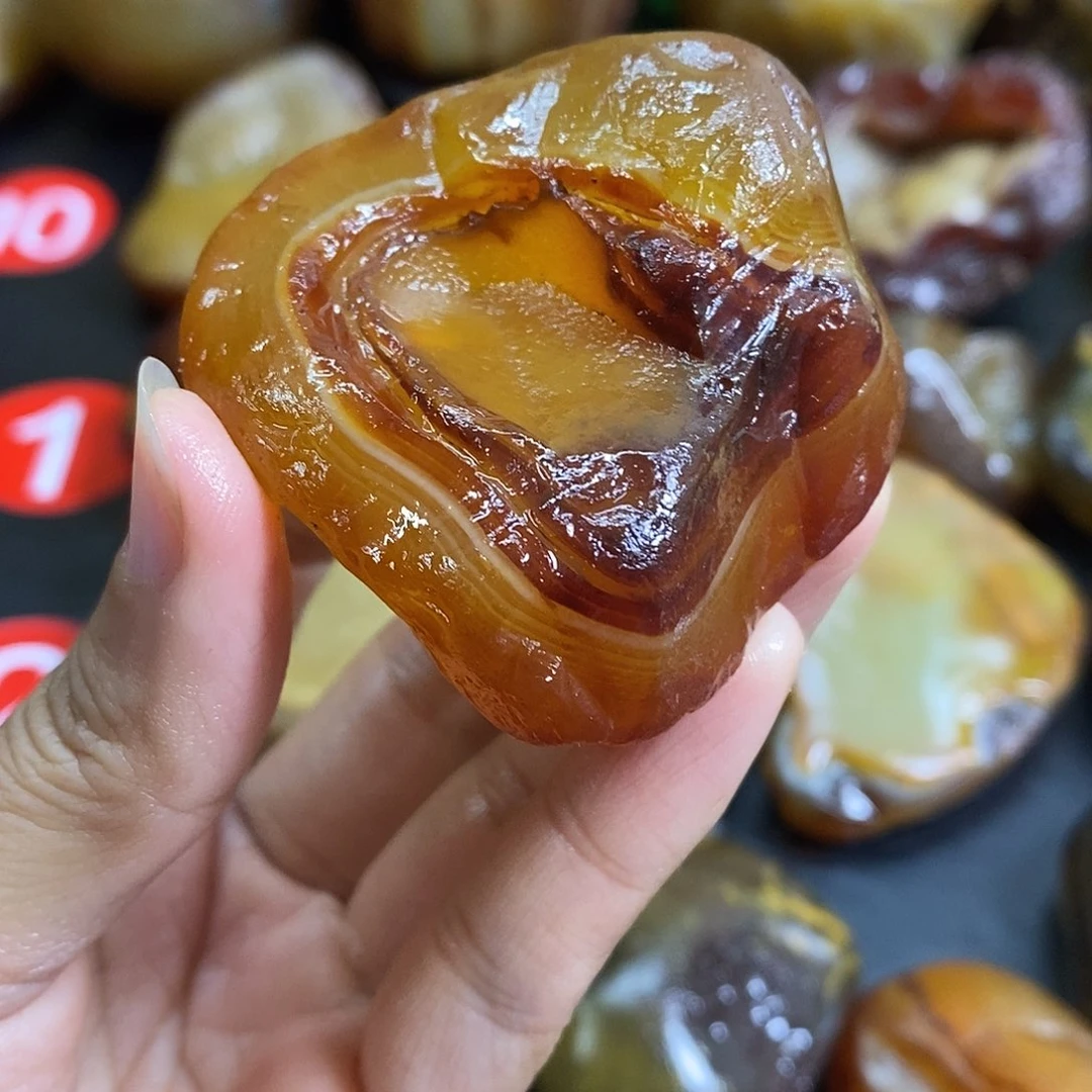 玛瑙/玉髓未镶嵌手把件