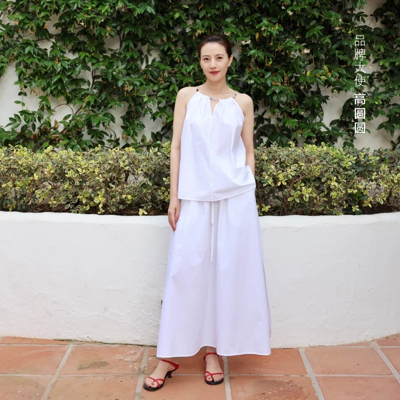 【商场同款】edition2025夏季新款度假风A字半身伞裙#EBE2SKT020