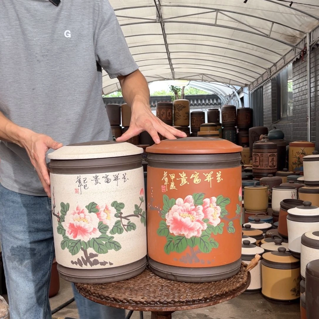 紫砂茶叶罐12 饼茶叶罐