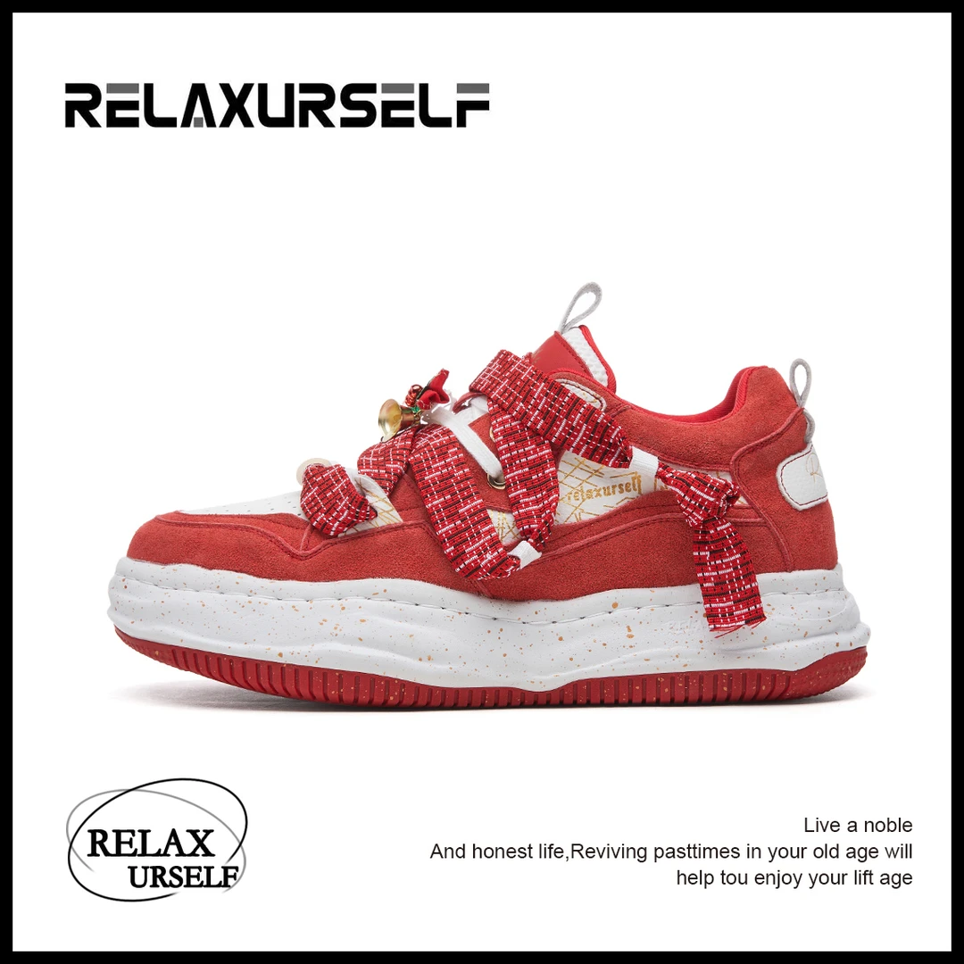 RELAXURSELF达人【蛇年限定】新年限定情侣潮鞋国潮增高休闲溶解鞋