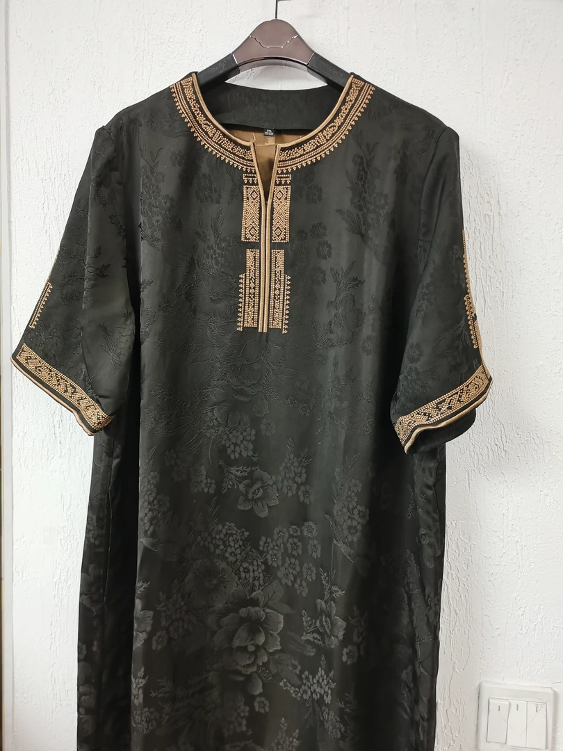 伊美香云纱2201桑蚕丝双面提花连衣裙2025夏季新款