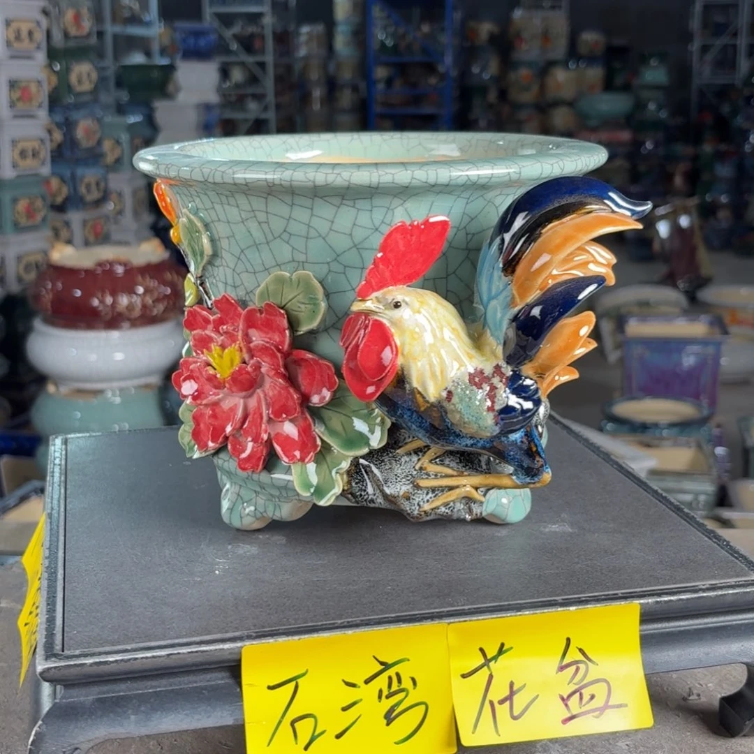 一风堂石湾花盆 内17*14小气孔