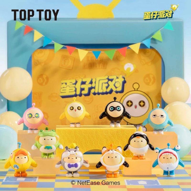 新疆西藏包邮新年TOPTOY蛋仔派对盲盒mini萌粒迷你盲袋手办玩具摆