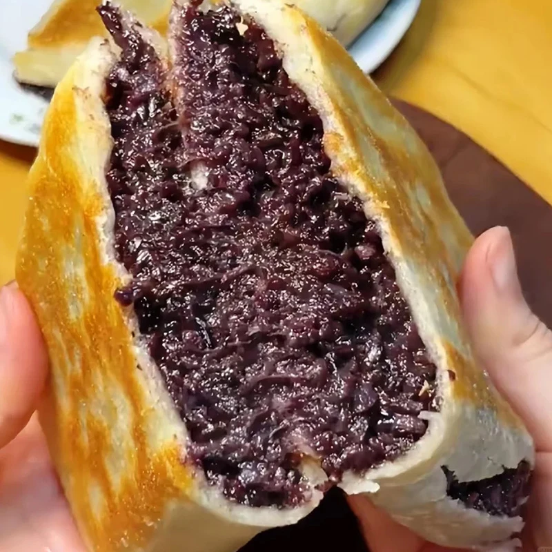 【多种口味】紫米饼山东特产淄博八大局同款小吃半成品馅饼早餐糕点