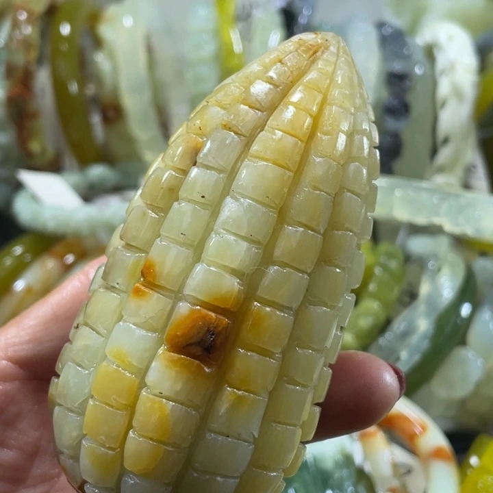 岫玉未镶嵌手把收吧