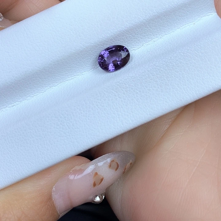 裸石未镶嵌尖晶石1.145ct紫色尖晶石