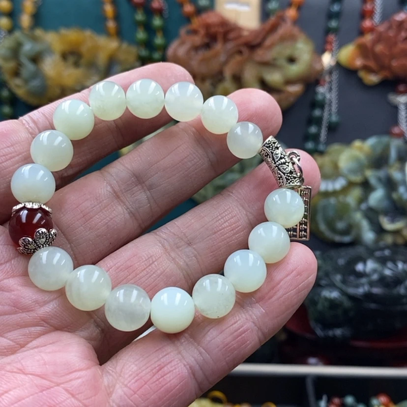 【闪购商品】蛇纹石玉未镶嵌手链