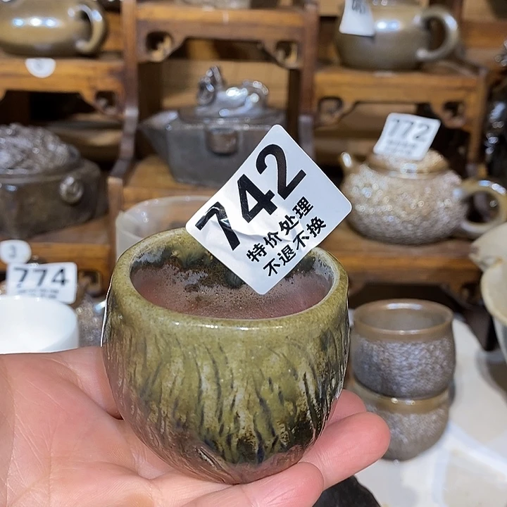 高温柴烧陶泥主人杯