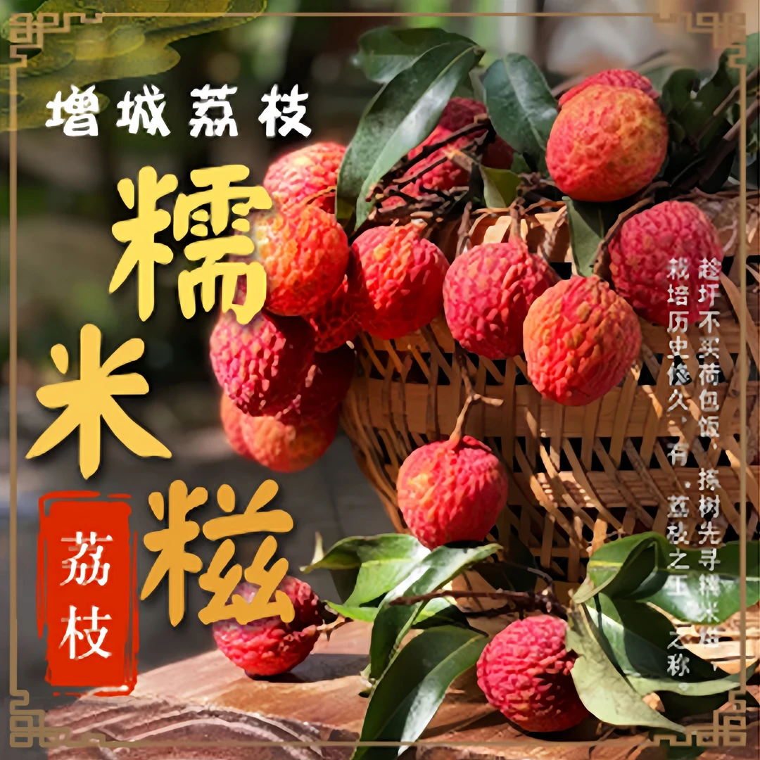 【糯米糍】增城糯米糍荔枝果园现摘现发肉厚核小顺丰/京东次日达包了荔枝同城新鲜荔枝同城送