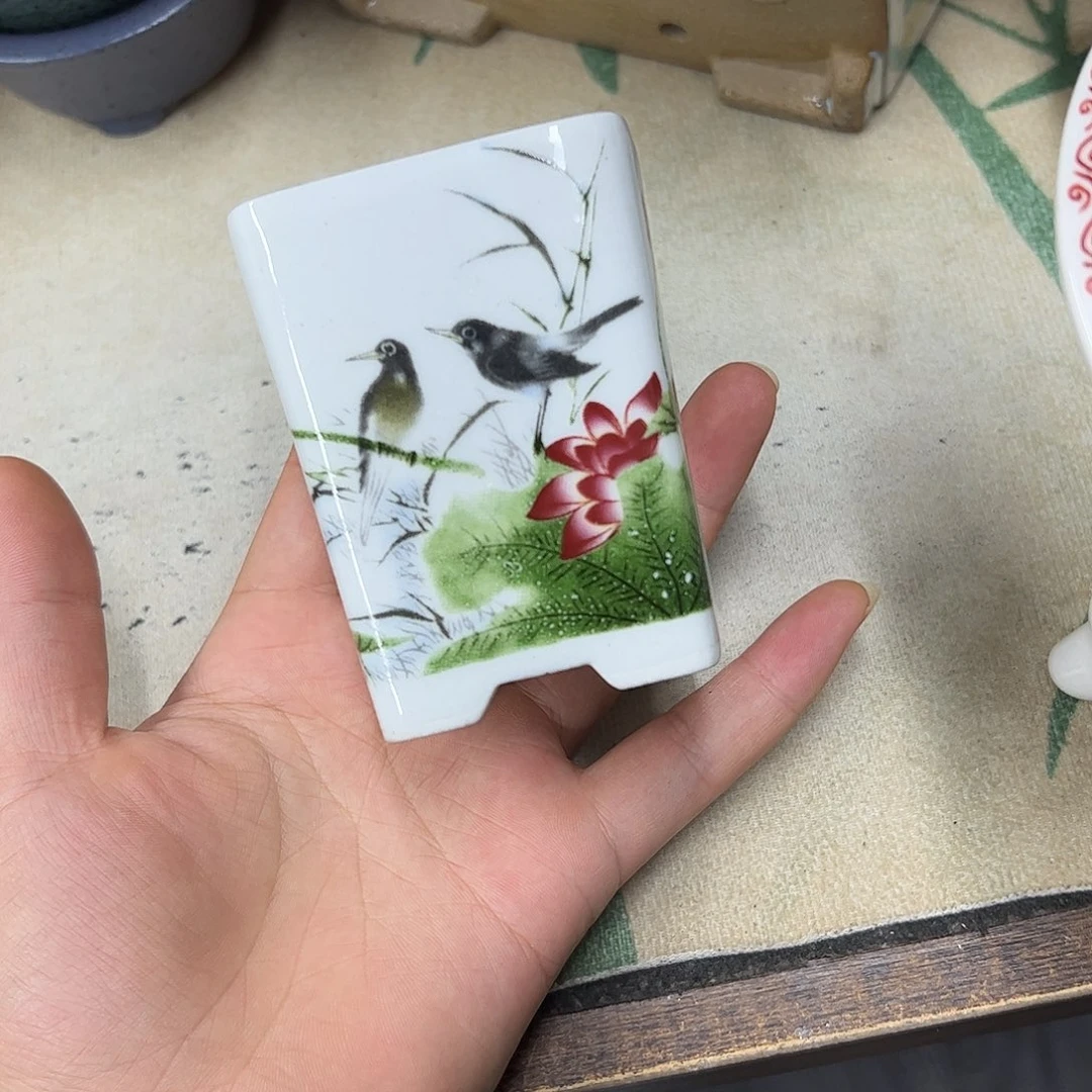紫砂花盆842号瑕疵6/7cm