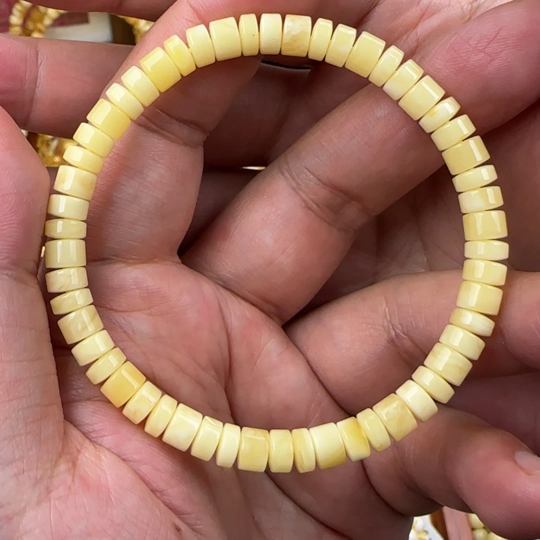 未镶嵌琥珀手链6咪