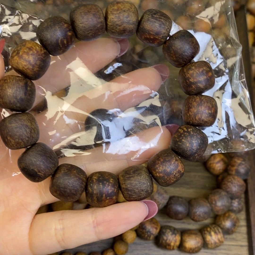 贡木手串/手链13/14墨绿龙鳞