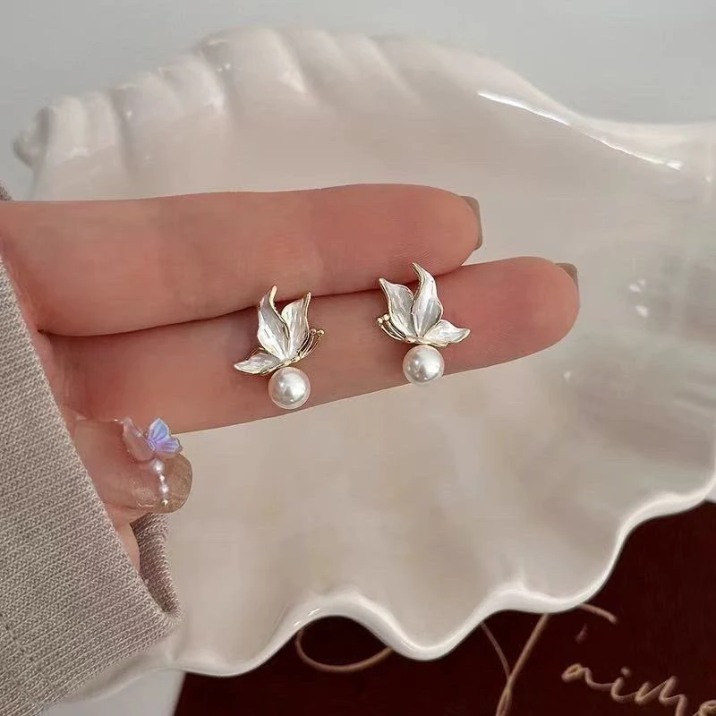 S925银针 天然淡水珍珠【花团锦簇】S0212⭐BZN茱萸花珍珠耳钉