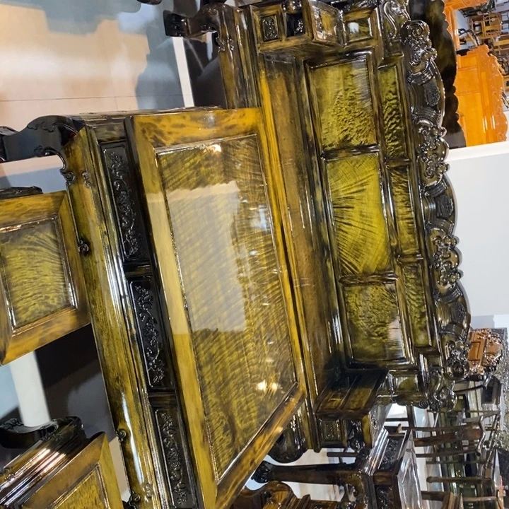 中***楠木财源滚滚沙发八件套加电视柜