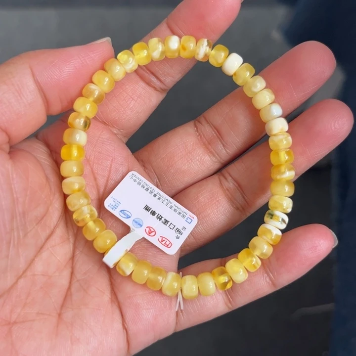 琥珀未镶嵌珠宝奇石M139号6+金瓷白妖花