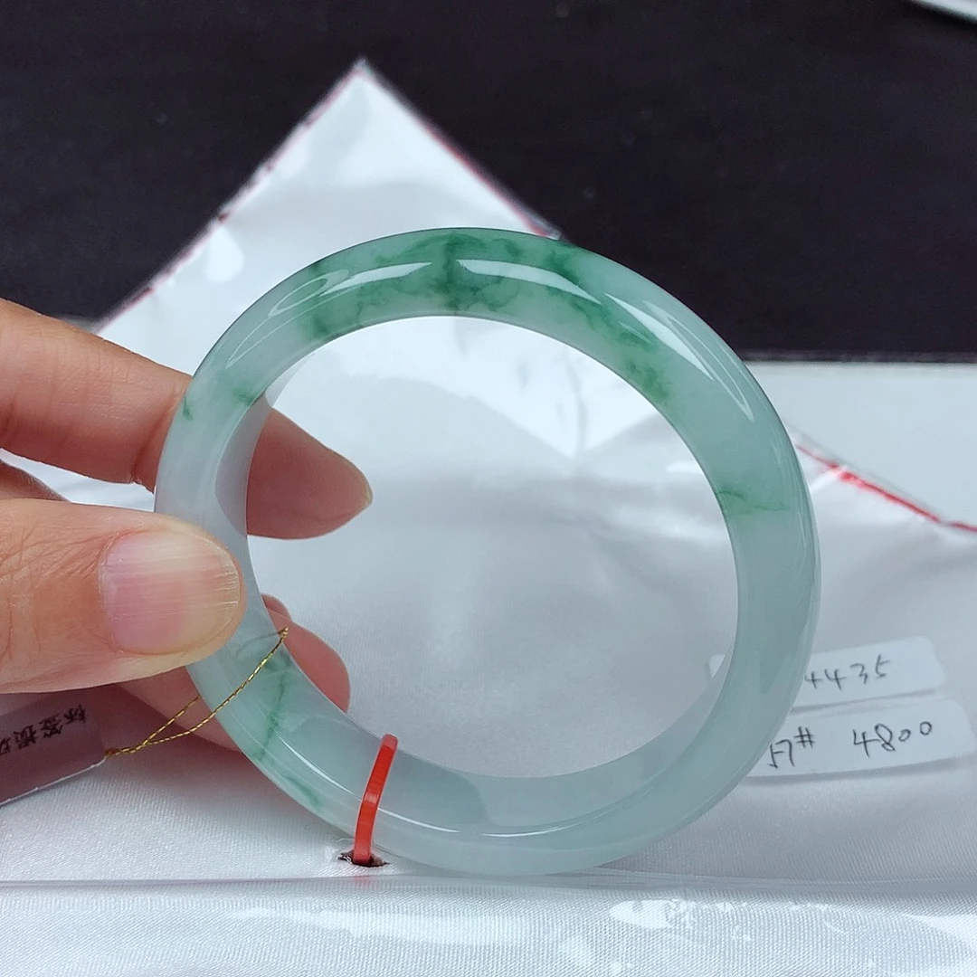 未镶嵌手镯翡翠57圈4435