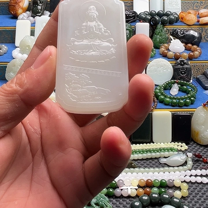 加***喵和田玉（白玉）未镶嵌颈饰