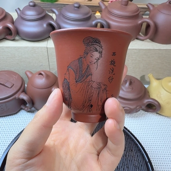 原矿朱泥70cc主人杯