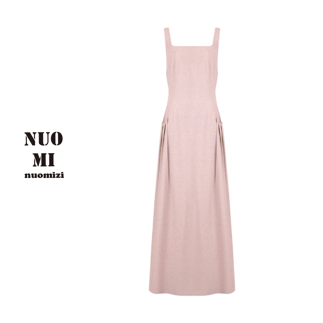 ZOZ糯米子[梨形穿搭]法式赫本背带连衣裙女微胖掐腰显瘦A字背心裙