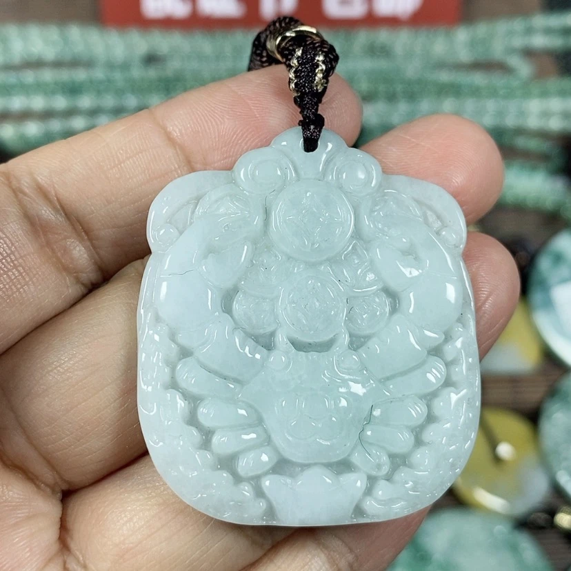 【闪购商品】翡翠颈饰未镶嵌玉吊坠翡翠玉八方来财