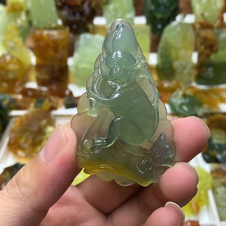 蛇纹石玉未镶嵌珠宝半成品