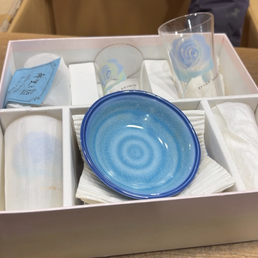 手工艺品玻璃般若中古美术工艺品