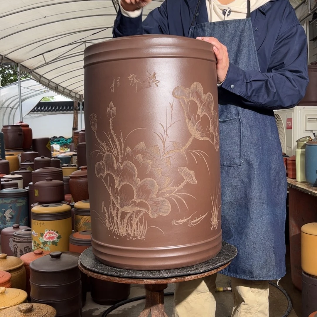 紫砂茶叶罐60 饼茶叶罐