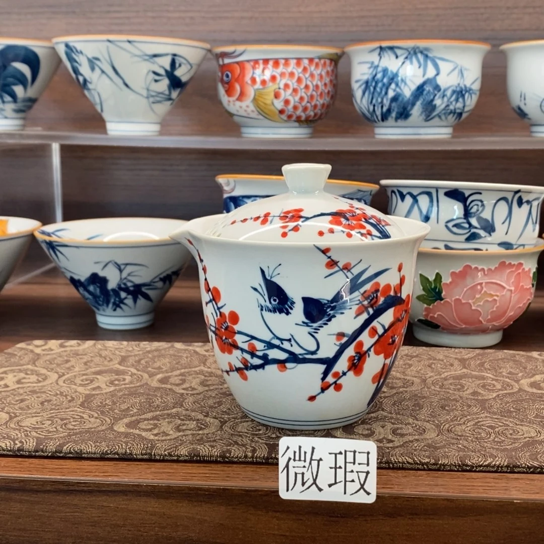 釉下彩手工绘制手工绘制