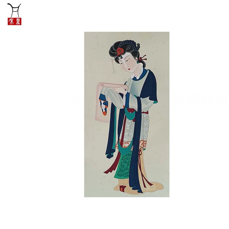M1104仕女图立轴45x91/3.6平尺