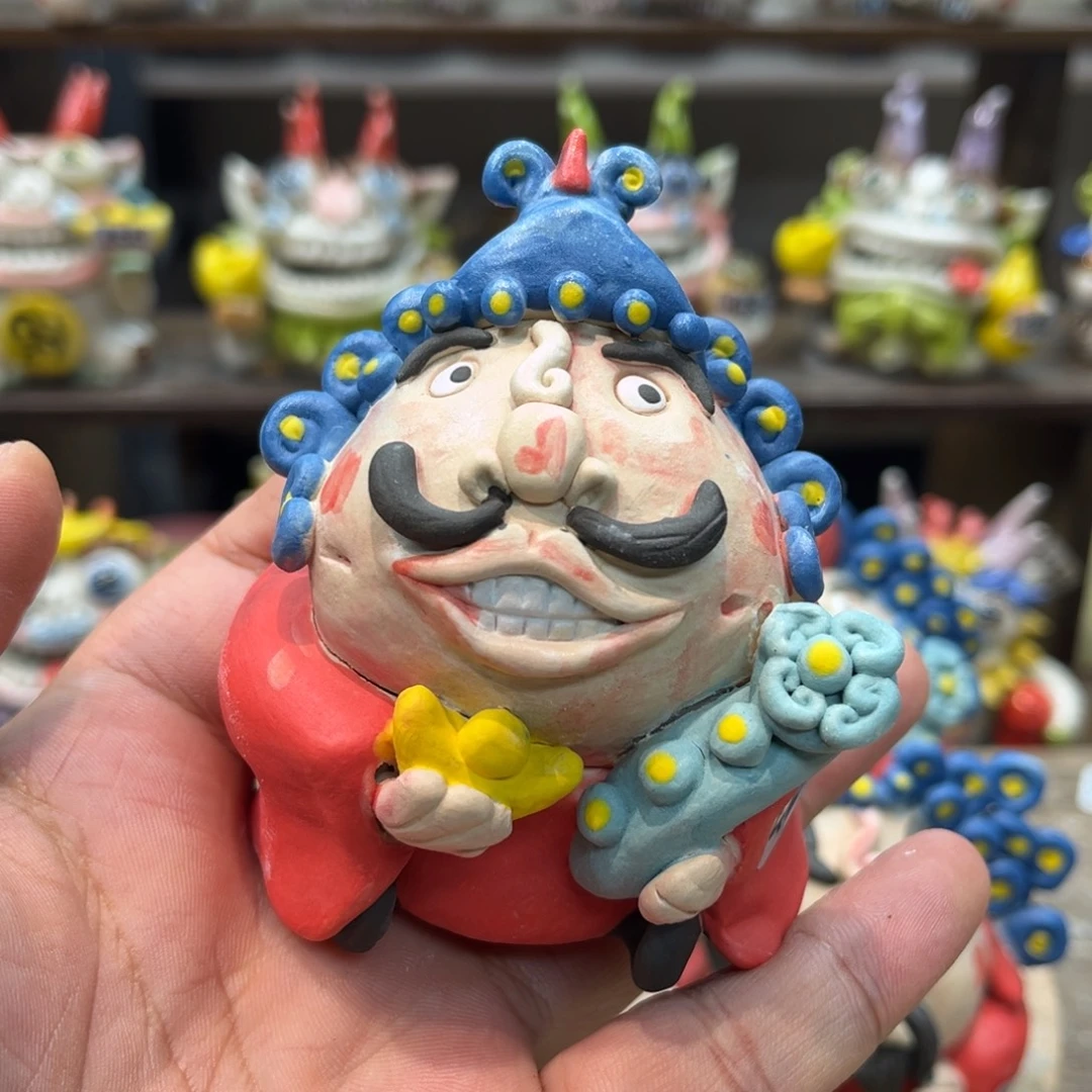 摆件纯手工抽象陶瓷摆件424