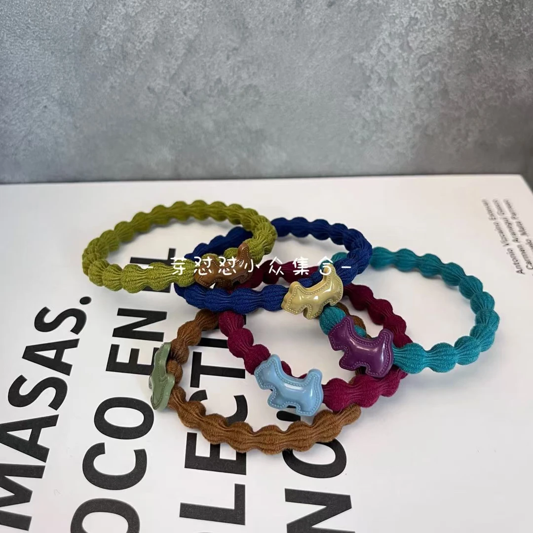 芽怼怼韩国西高地简约葫芦发绳 06490