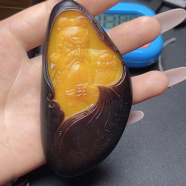 和田玉挂件未镶嵌朗**下T