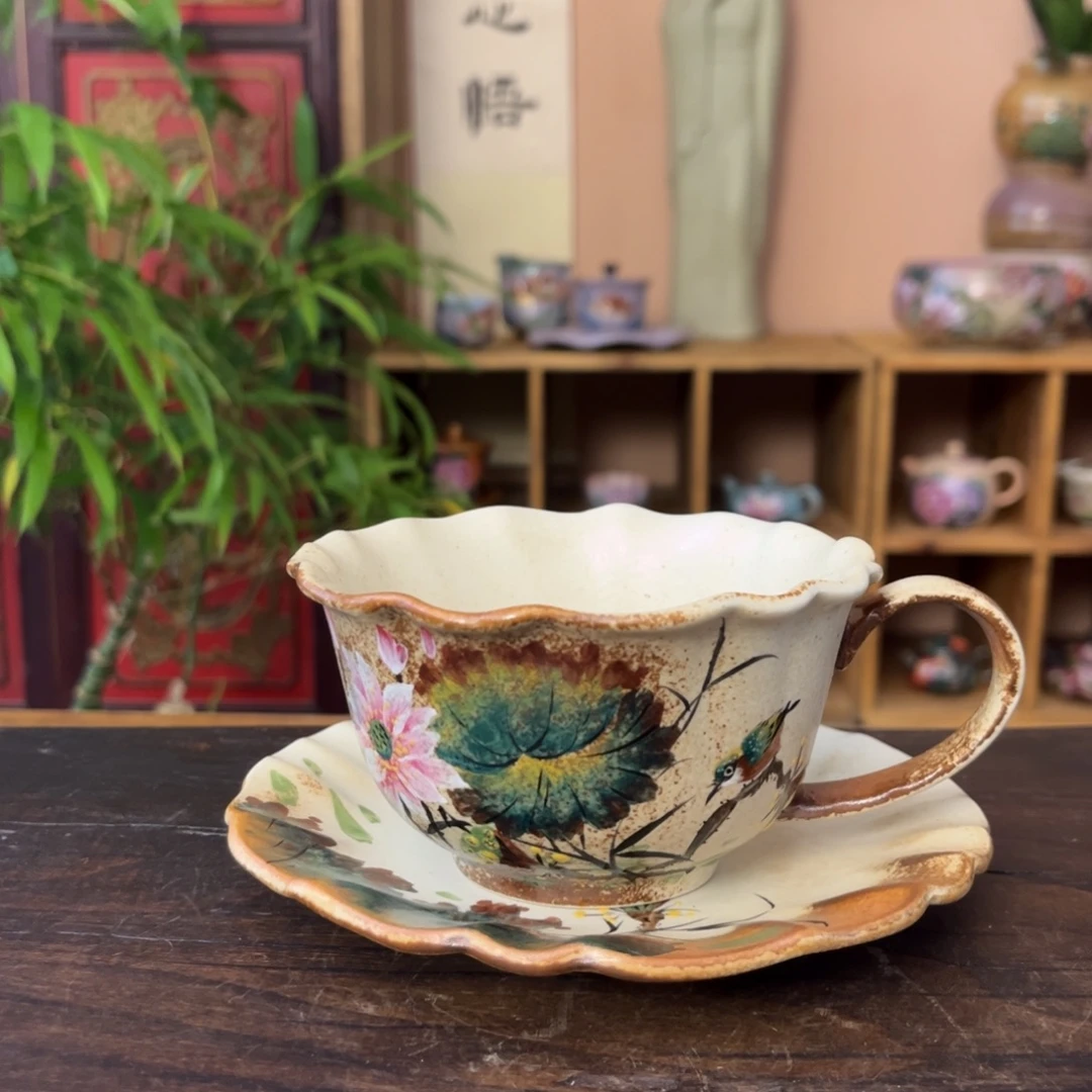 柴烧手工手绘陶瓷