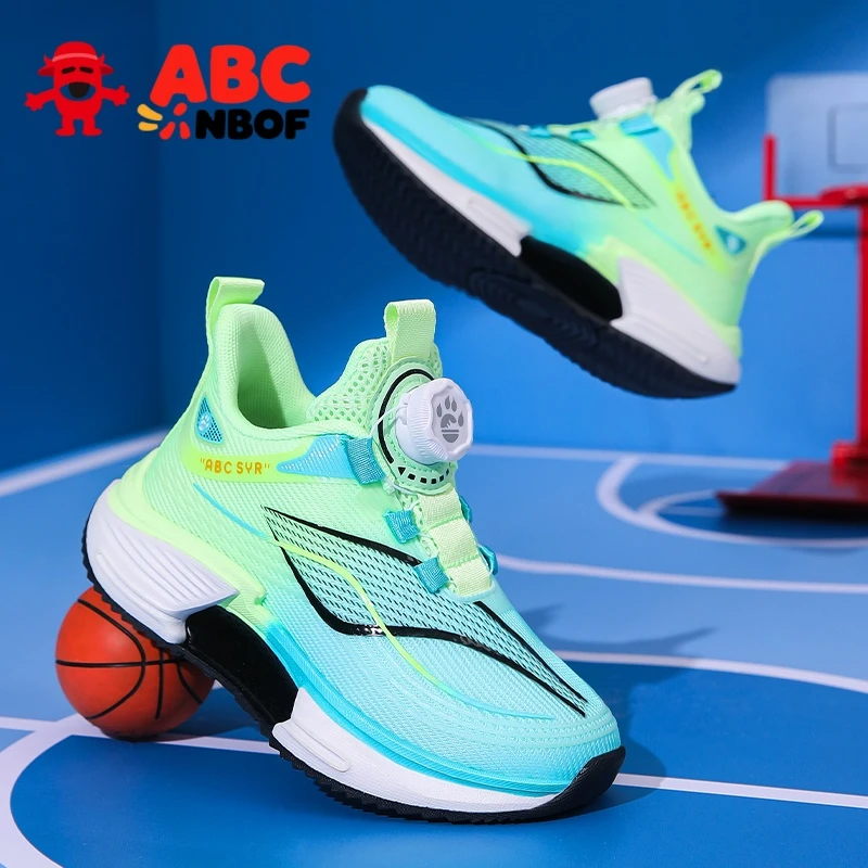 ABC NBOF童鞋男童运动鞋子2025春秋新款网面透气跑步鞋儿童跳绳鞋