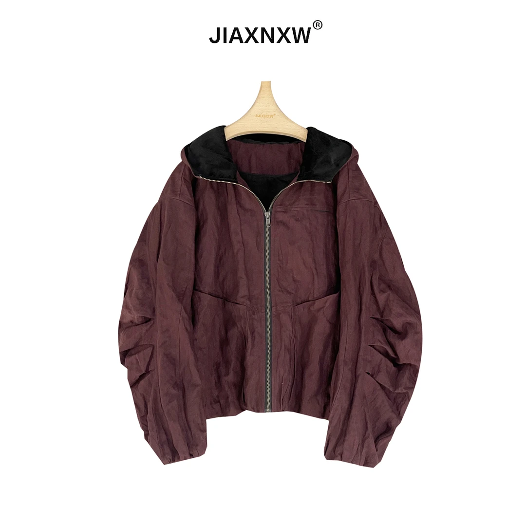 加绒金属丝无花果连帽上衣SY25913