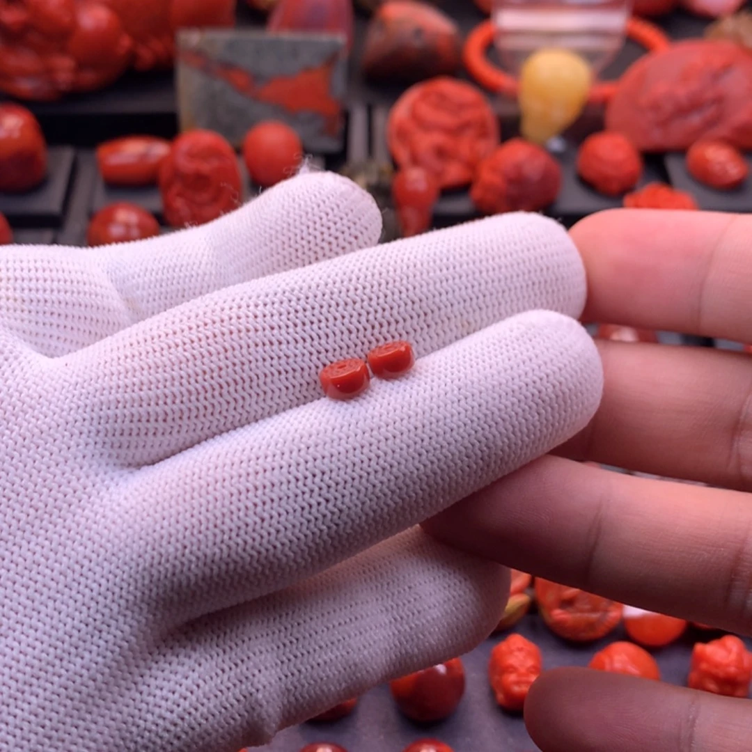 南红玛瑙未镶嵌川料瓦西原矿满色满肉精工隔片6mm