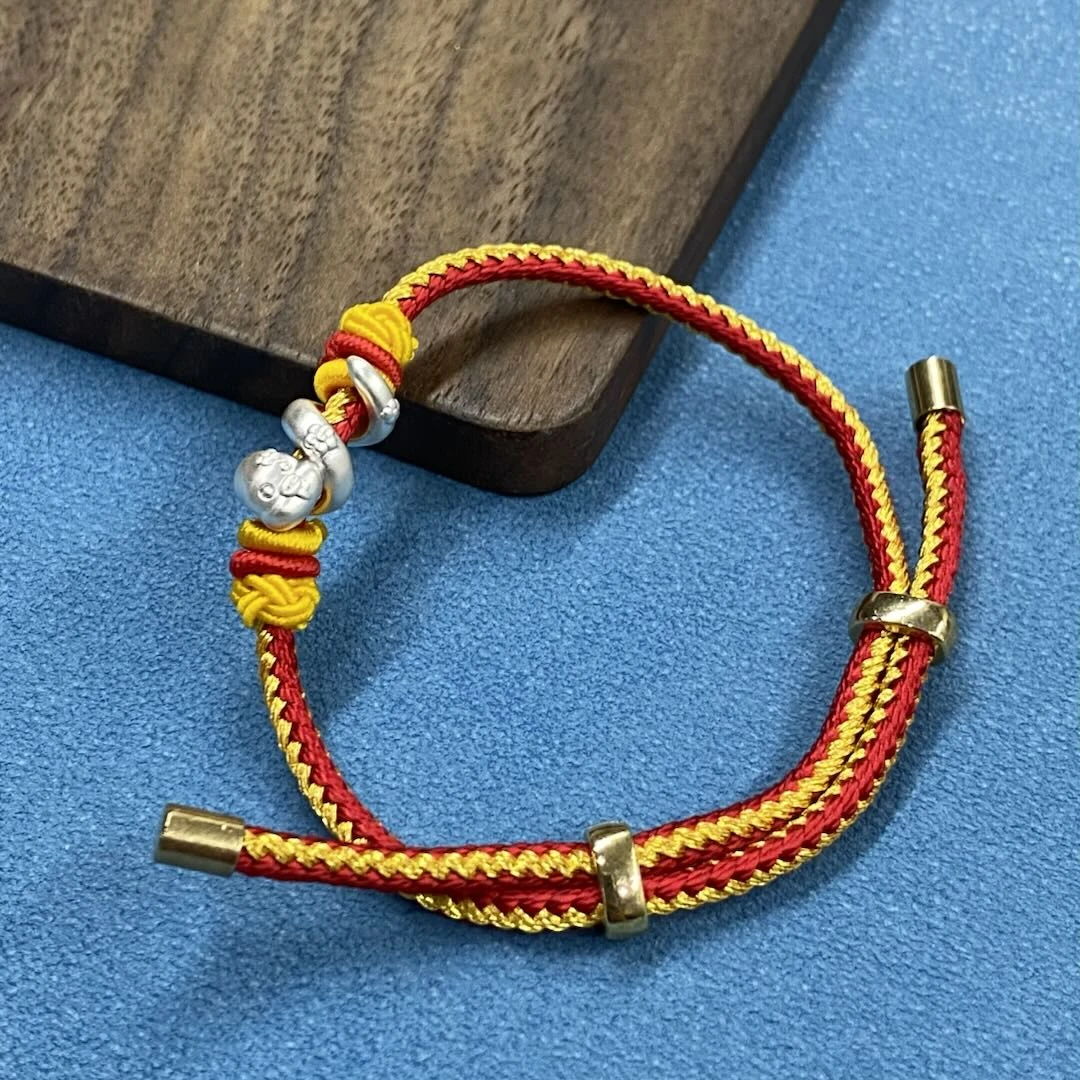 足银银制品  【星浩好物】足银手绳QT01G403【多样性发一件】