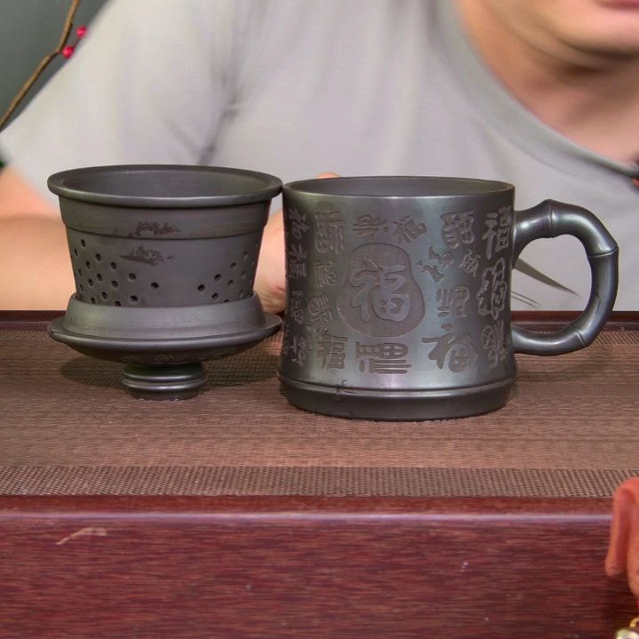 茶杯紫砂高货放漏
