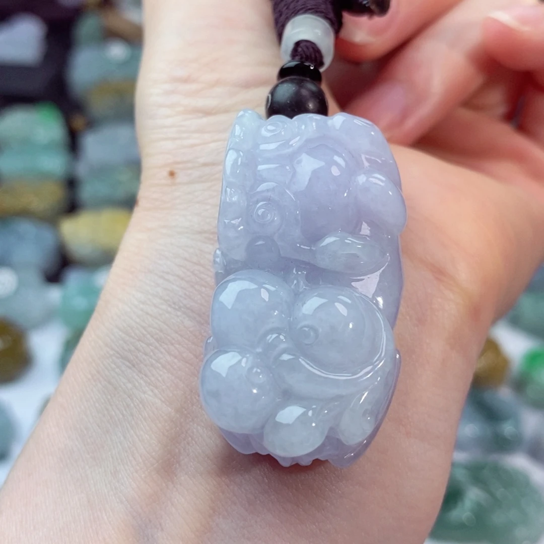 翡翠未镶嵌颈饰天然