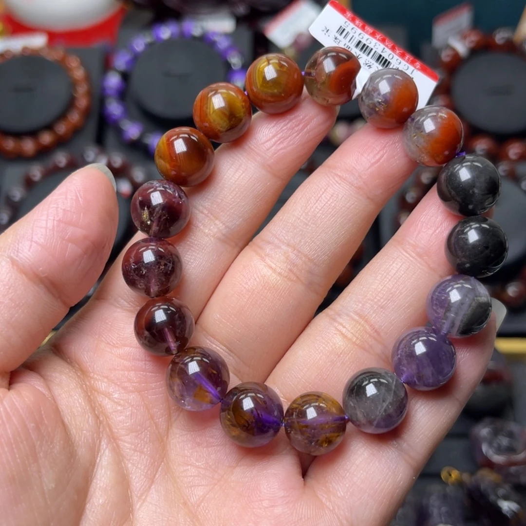 水晶手链未镶嵌极光多宝单圈11mm