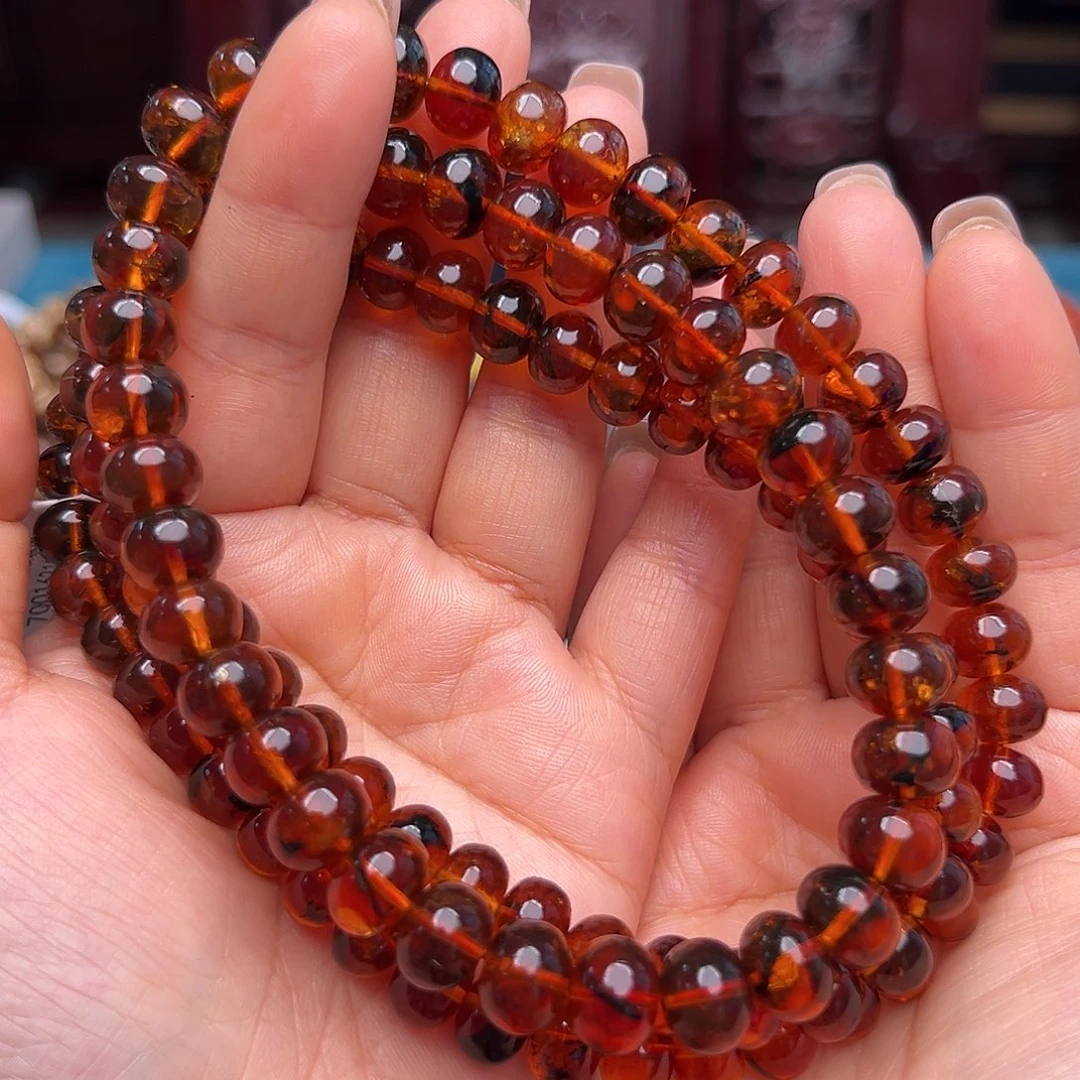 琥珀裸石未镶嵌顾*抚顺琥珀20524十