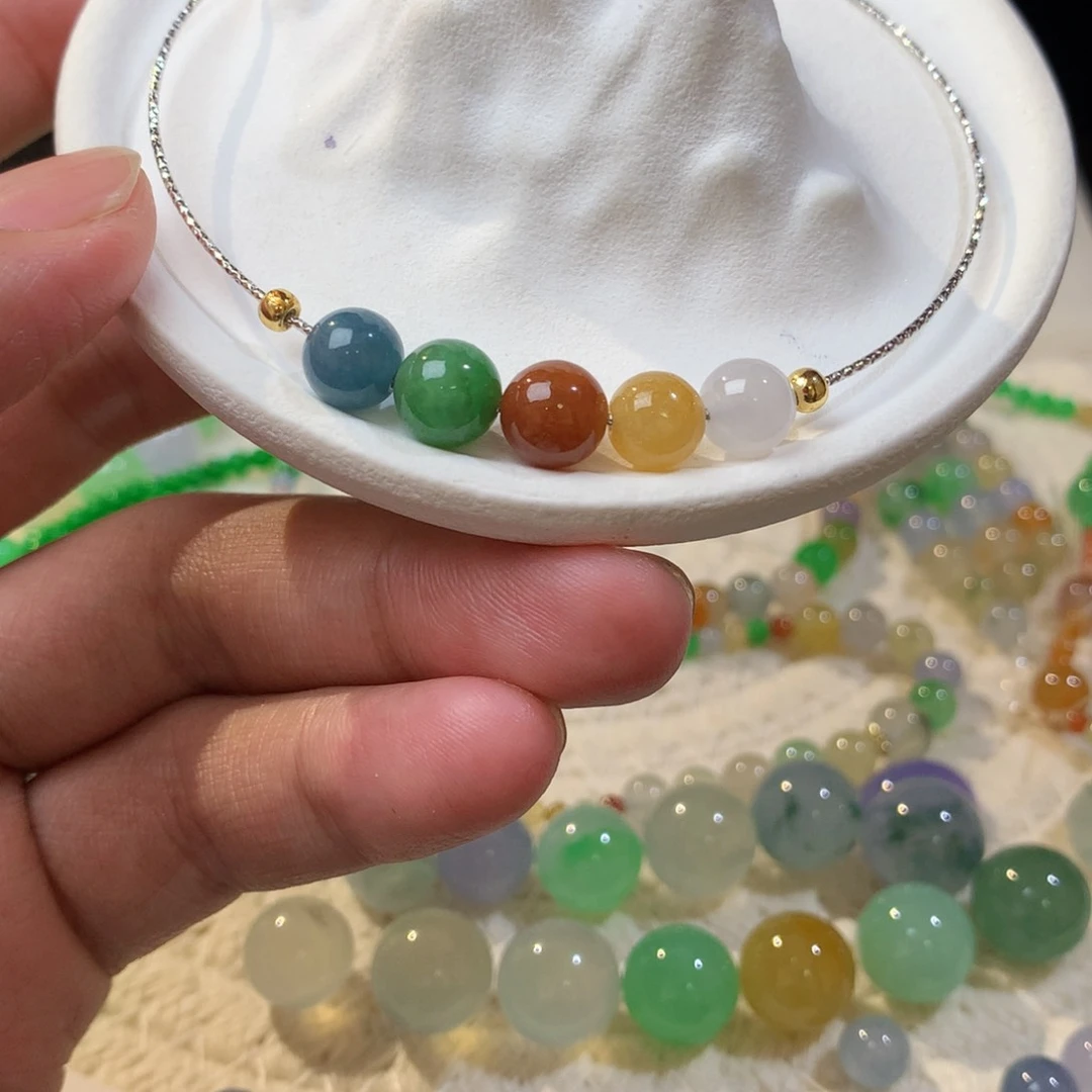 翡翠散珠莫奈花园深色调