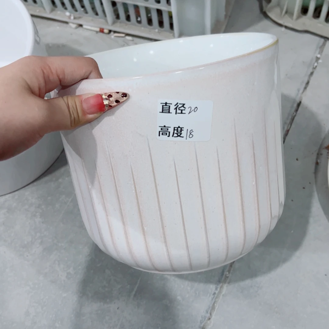 有孔，陶瓷花盆满10米包邮发货