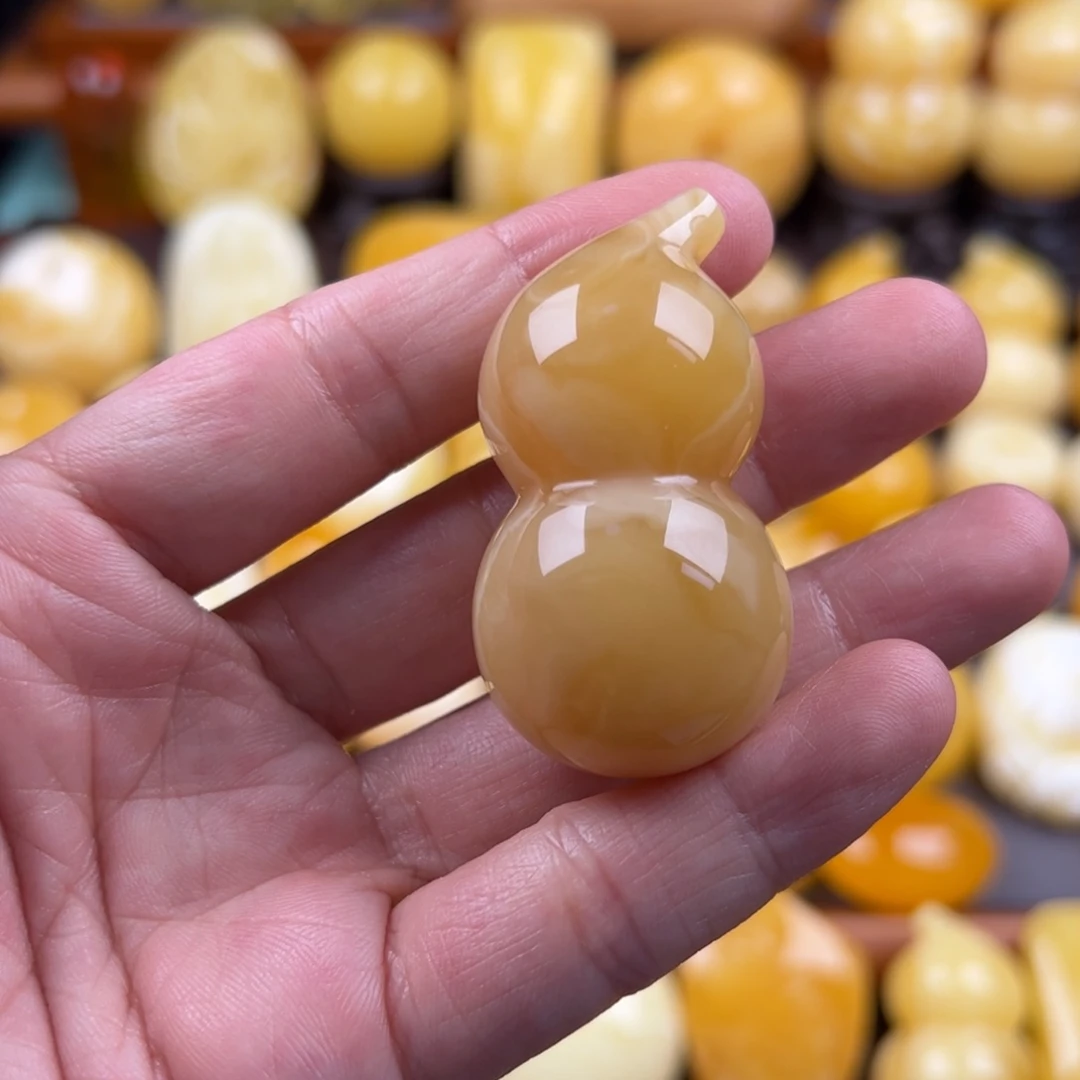 琥珀颈饰未镶嵌纯天然琥珀蜜蜡无优化