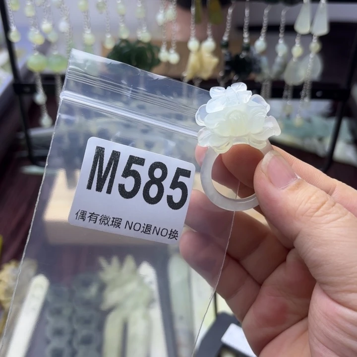 蛇纹石玉发饰合金冷***夜