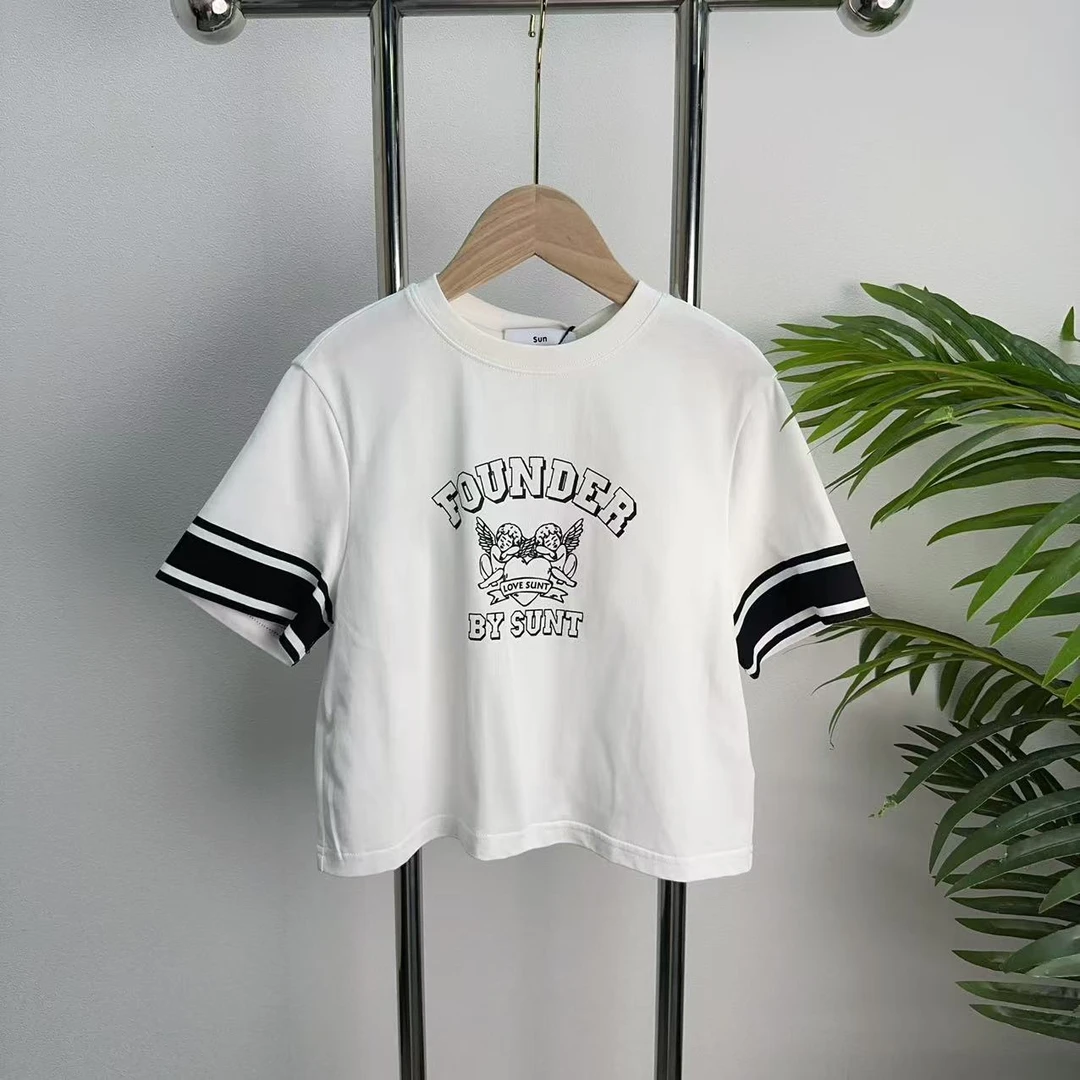 【1777A】本白色时尚T恤B7-10